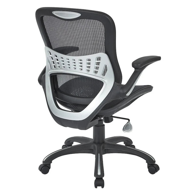 Chaise de bureau de direction en maille (dossier et assise) | Support lombaire ergonomique | Réglage pneumatique de la hauteur