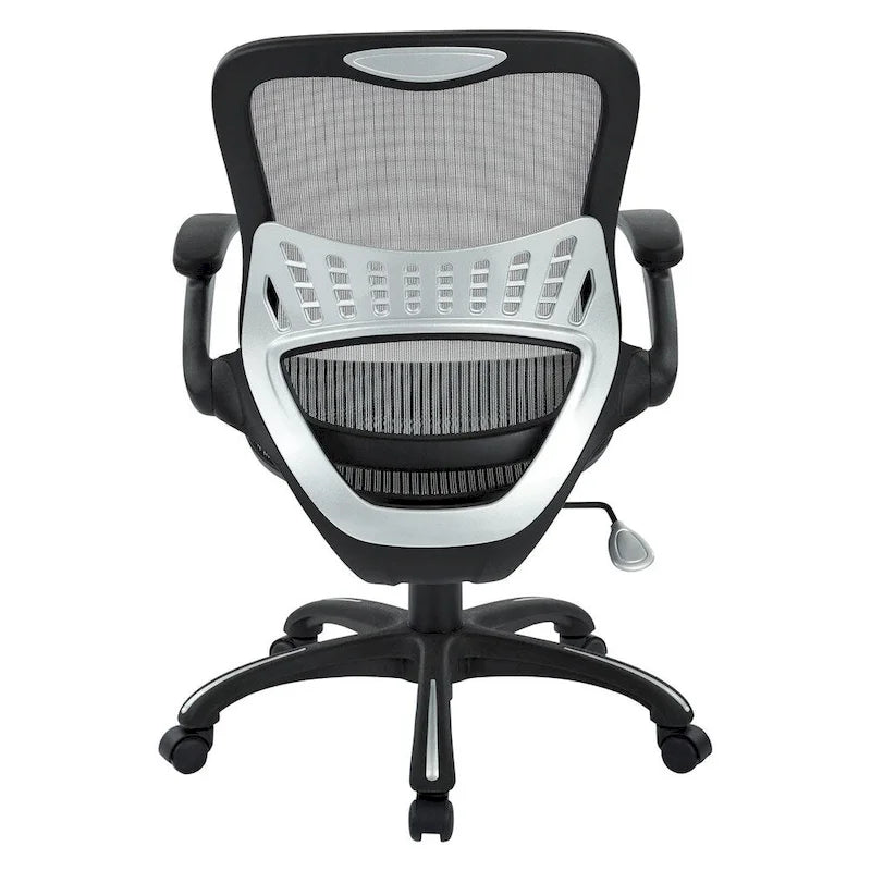 Chaise de bureau de direction en maille (dossier et assise) | Support lombaire ergonomique | Réglage pneumatique de la hauteur