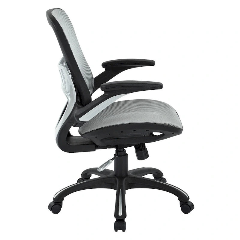 Chaise de bureau de direction en maille (dossier et assise) | Support lombaire ergonomique | Réglage pneumatique de la hauteur